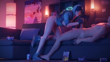 Tracer using her teleport very interestingly