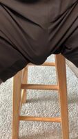 The best part of only needing to be seen from the waist up while working at home = No underwear for easy access