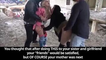 Just a few days later they were double-penetration your screaming mother right in your bedroom