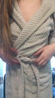 I hope my body is distracting enough that you don’t realise my dressing gown is kinda filthy, just like me 😅😜