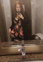 Ginger can't help flashing a little in big bathroom mirrors