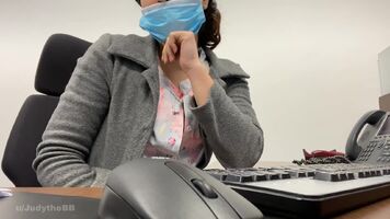 Just because we have to wear masks at work now, it doesn’t mean any less titties