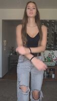 Just an innocent girl dancing... ;)