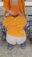Still wearing the orange take make sure we're seen