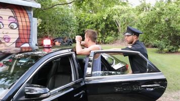 Guy escapes police to fuck Carolina Sweets