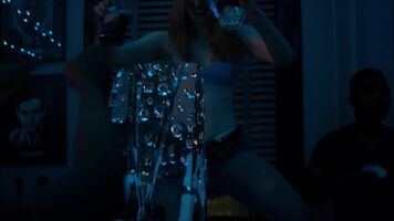 Deborah Ann Woll loves to party hard. Who wants to join her in an gangbang party and fill her up with cum until her belly swells?